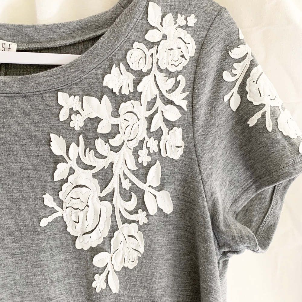 T-shirt Dress with Embroidery Detail